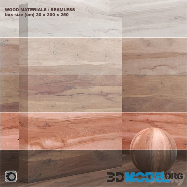 Material wood and veneer (seamless) - set 26