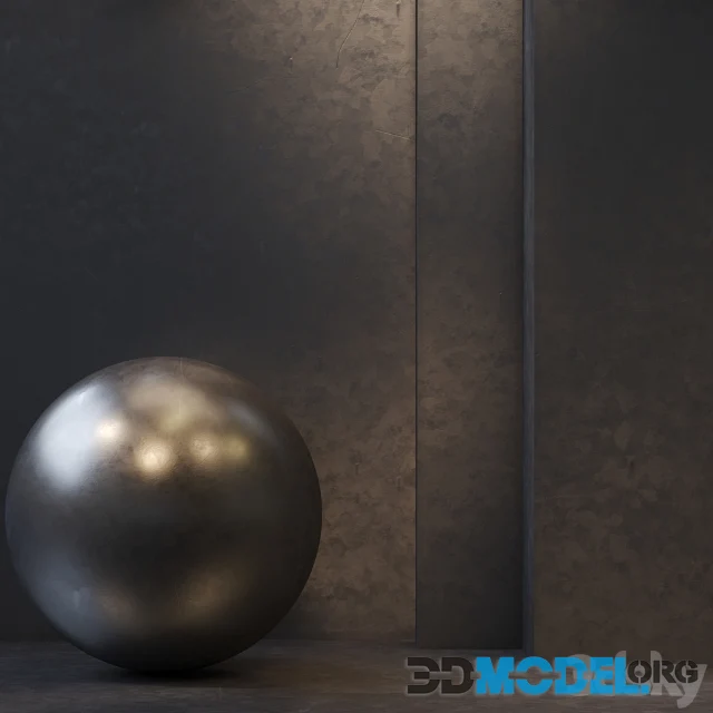 Metal Iron PBR Seamless 4k set09