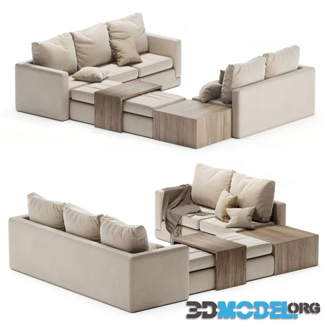 Minotti sofa cream