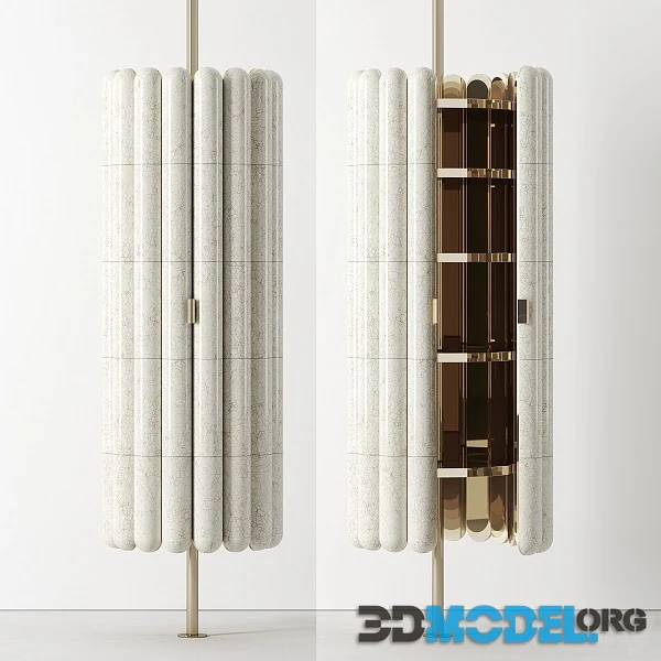 Raku Yaki Cabinet Bar by Emmanuelle Simon