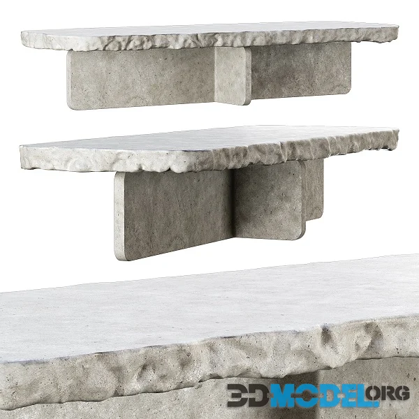 Richard Concrete Long Table by Bpoint Design