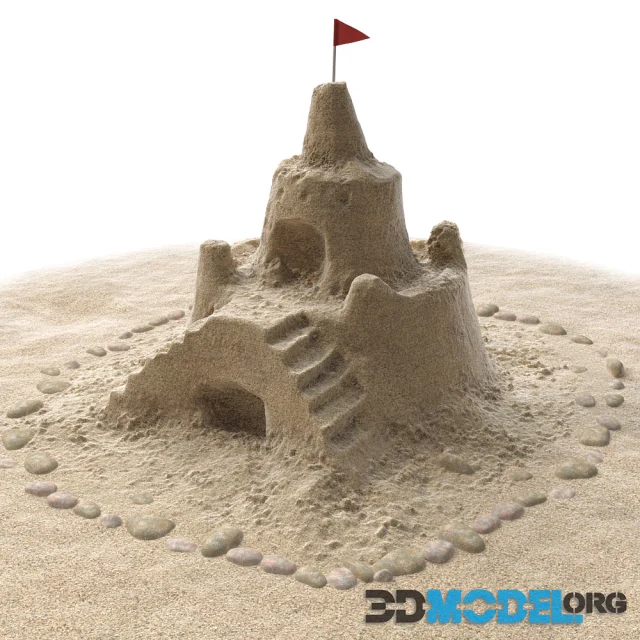 3D Model – Sand castle