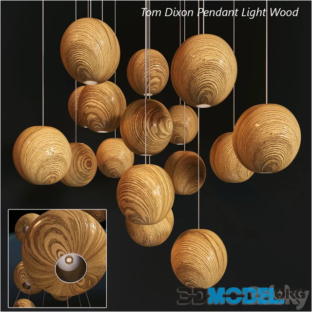 Tom Dixon Pendant Wood Light