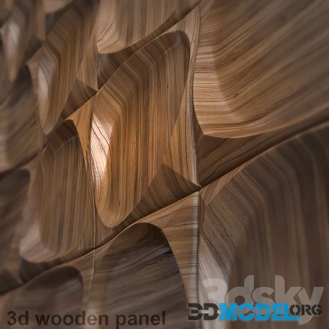Wooden 3D Panel 2