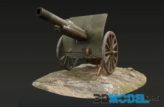 World War One Artillery Cannon