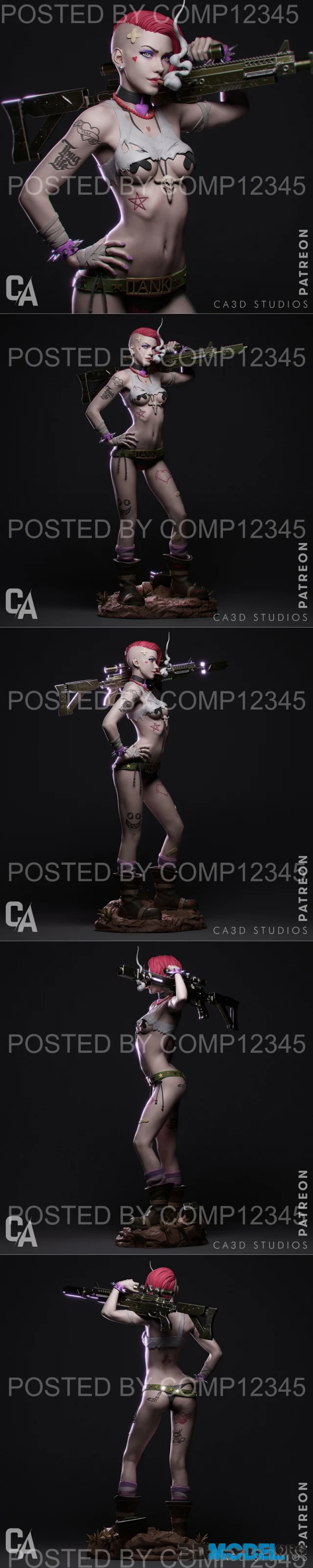 Ca 3d Studios - Tank Girl – Printable