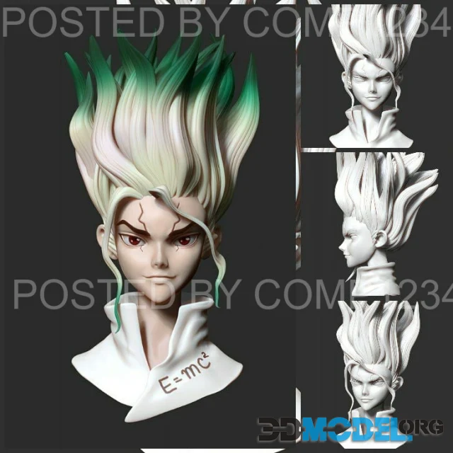 Dr.Stone Senku bust – Printable
