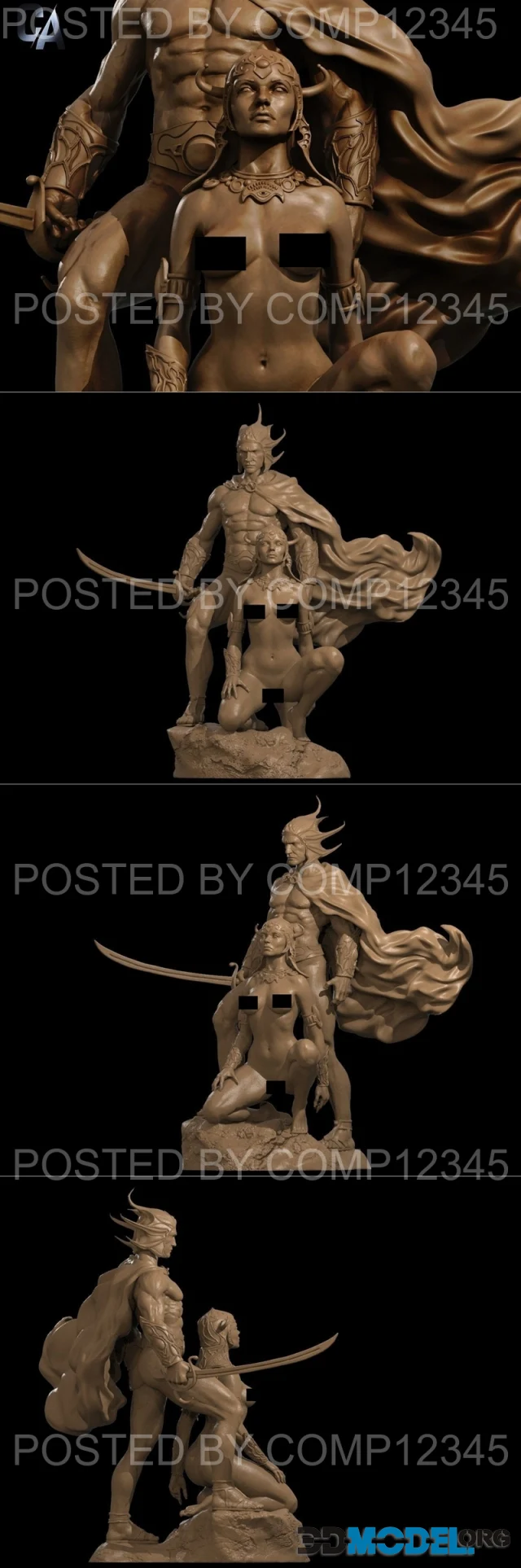 Ca 3d Studios - A fight man of mars NSFW Version – Printable