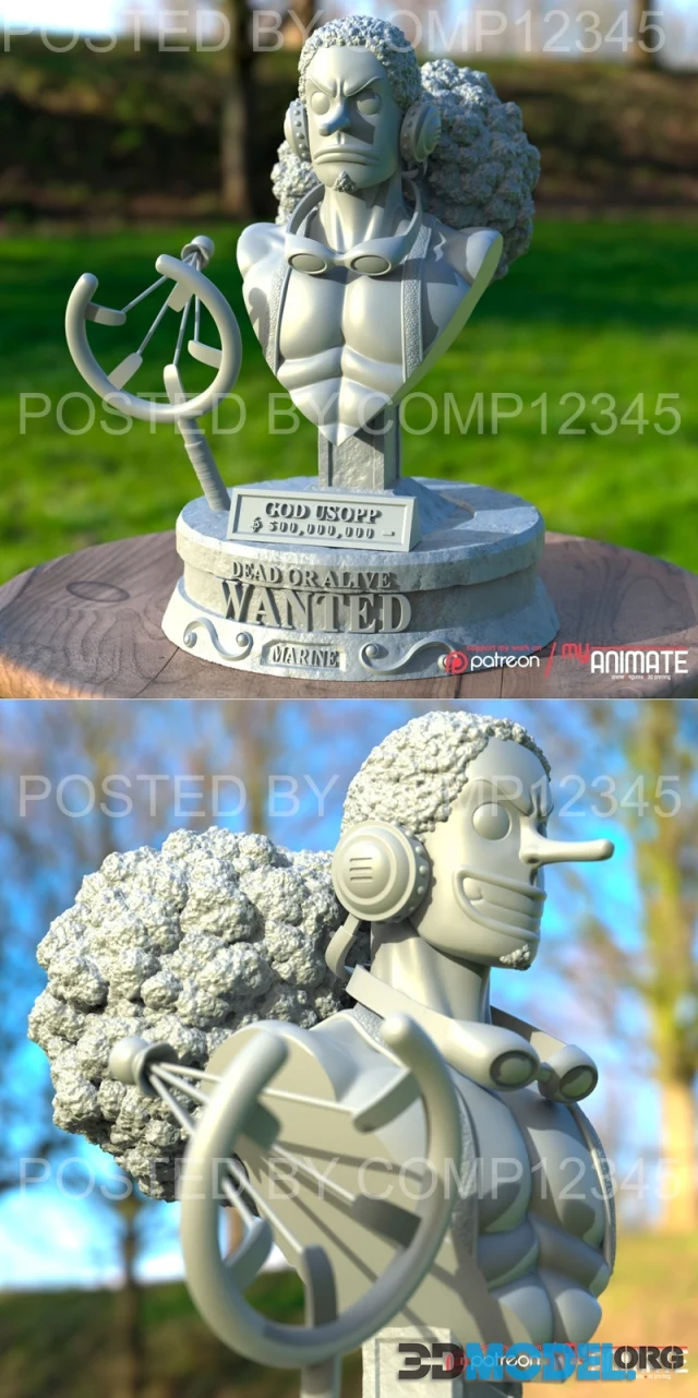 Usopp Bust – Printable