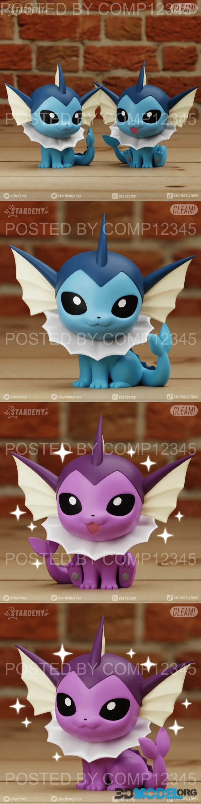 Vaporeon Gleam stardemy – Printable