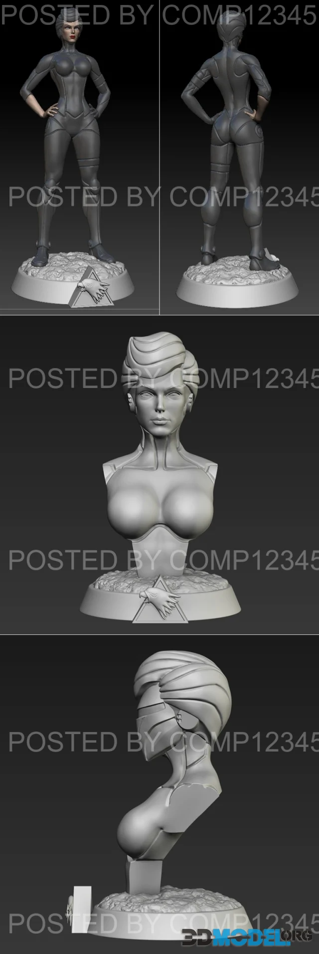 Silver Hawks Steelheart - Busto e Estаtua – Printable