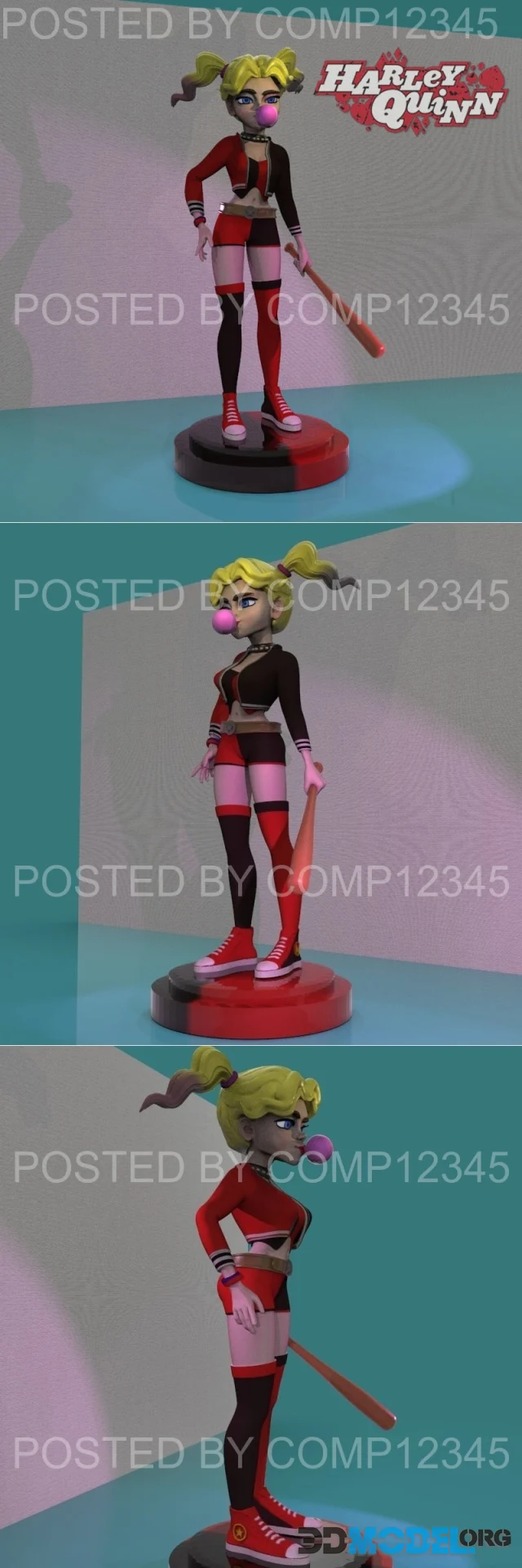 Harley Quinn with bat – Printable