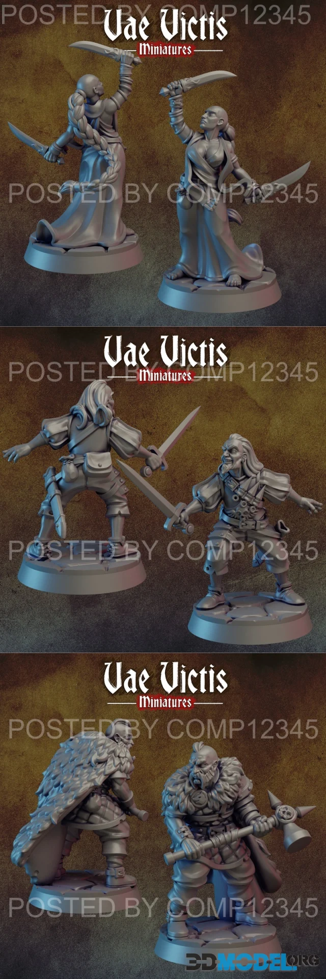 Vae Victis - Augur and Hammer Warrior and Sword Mercenary – Printable
