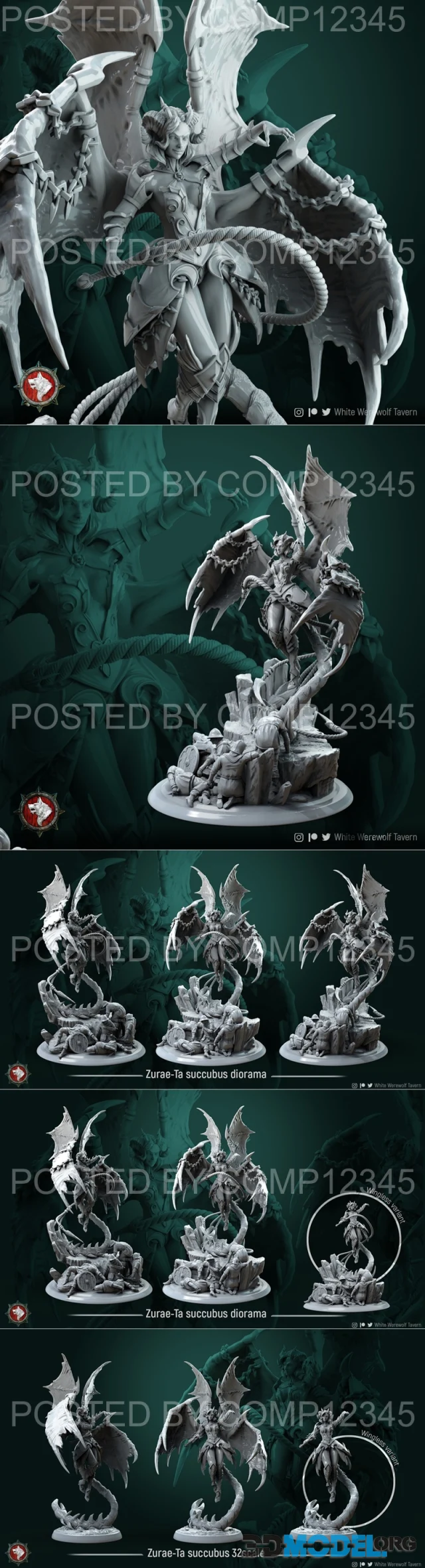 Zurae-Ta succubus diorama – Printable