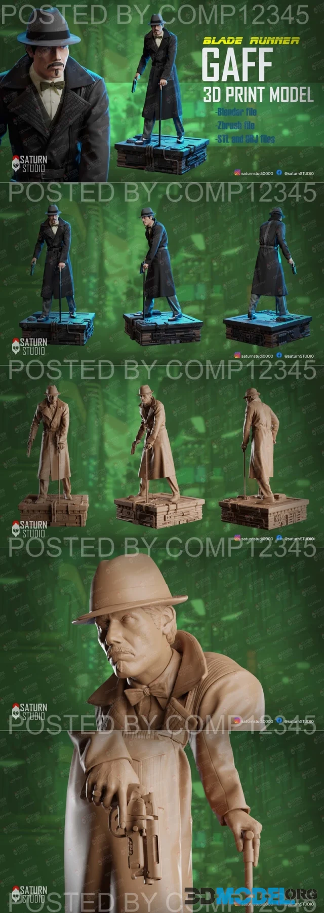 Saturn Studio - Gaff Bladerunner – Printable