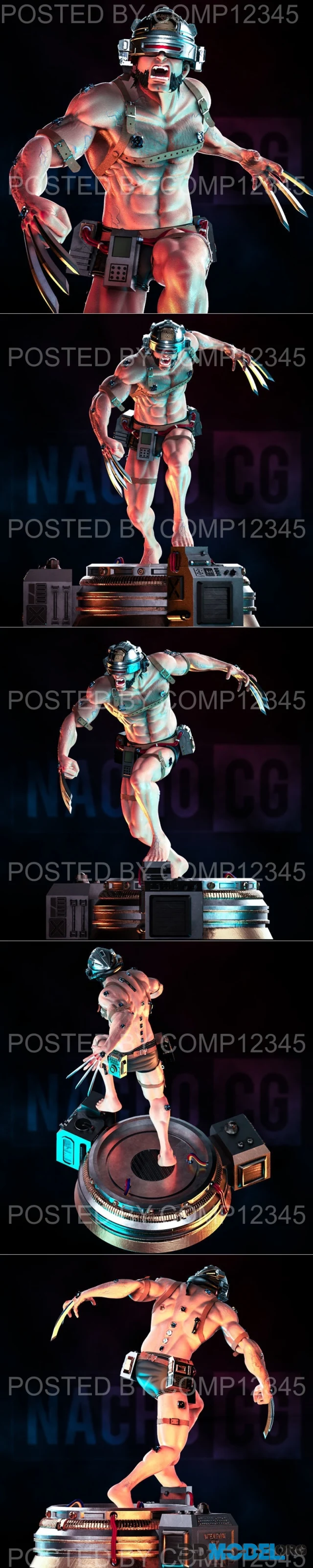 Fan Art Wolverine Weapon X Statue – Printable