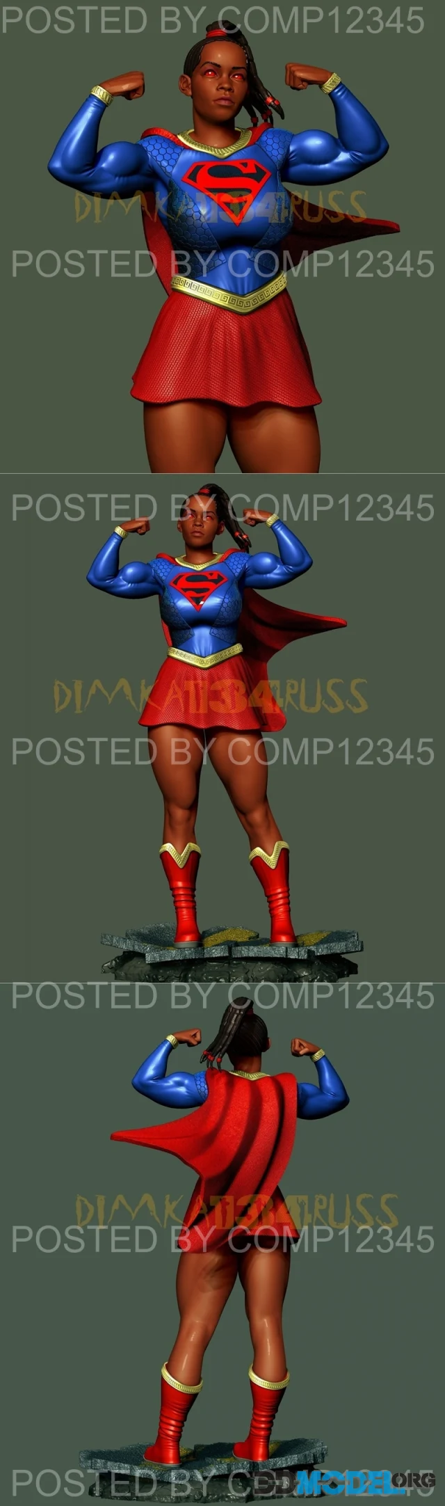 Supergirl Black – Printable