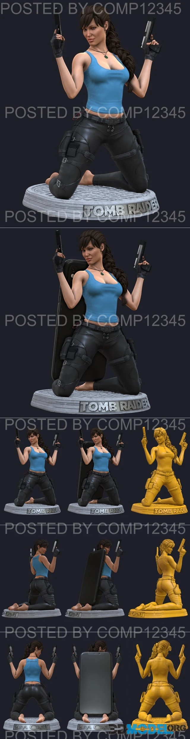 Lara Croft phone holder – Printable