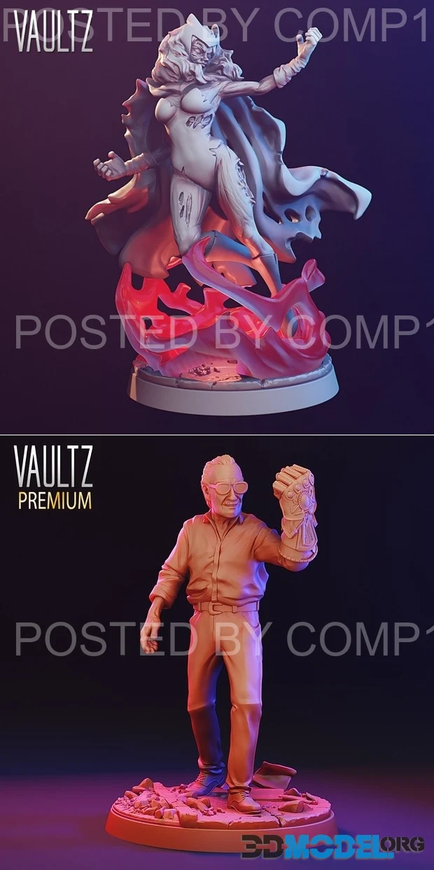 Scarlet Witch Zombie and Stan Lee – Printable