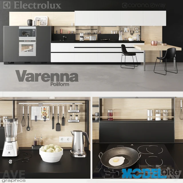 AVE Electrolux volume Poliform Varenna kitchen