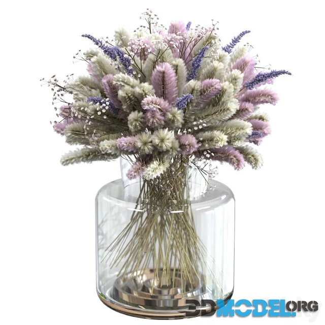 Bouquet of Lagurus and Lavender