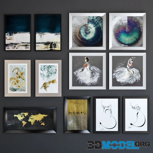 BRW posters set abstraction