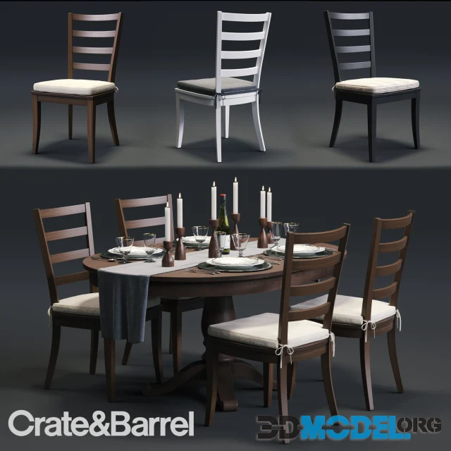 C&B Harper Chair and Avalon Table