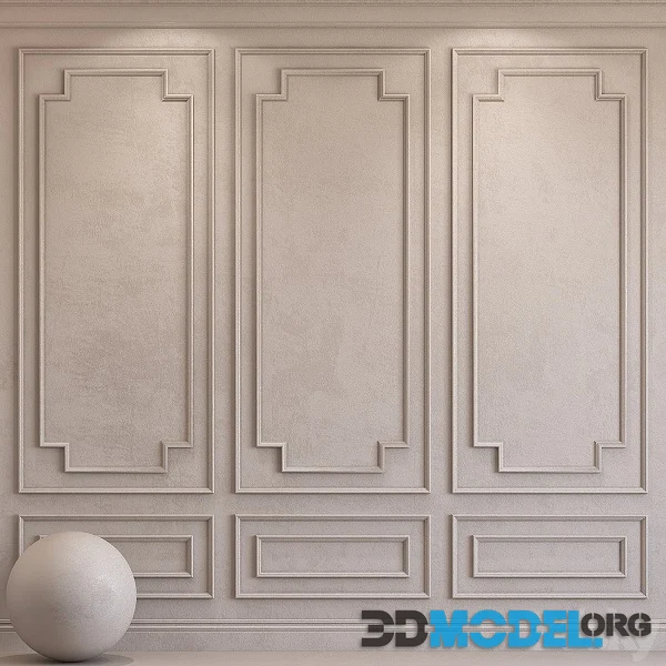 3D Model – Decorative Plaster With Molding 34