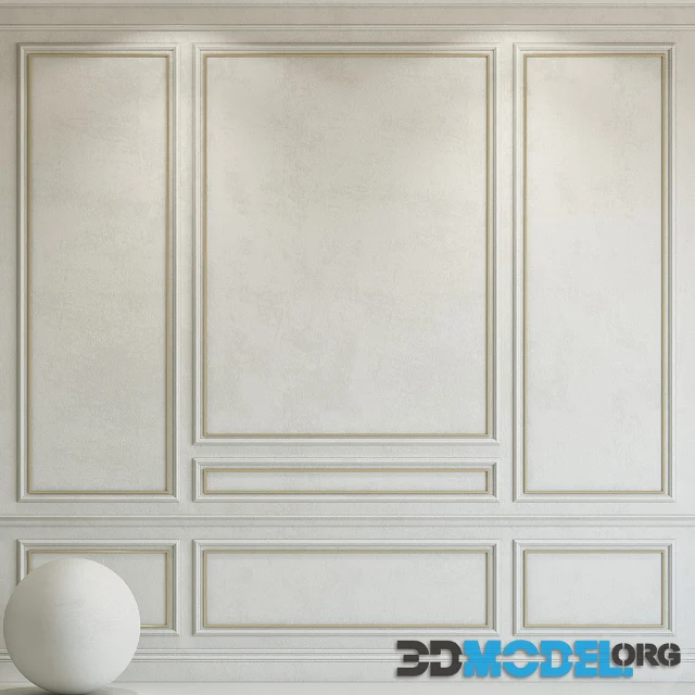 Decorative plaster with molding 96