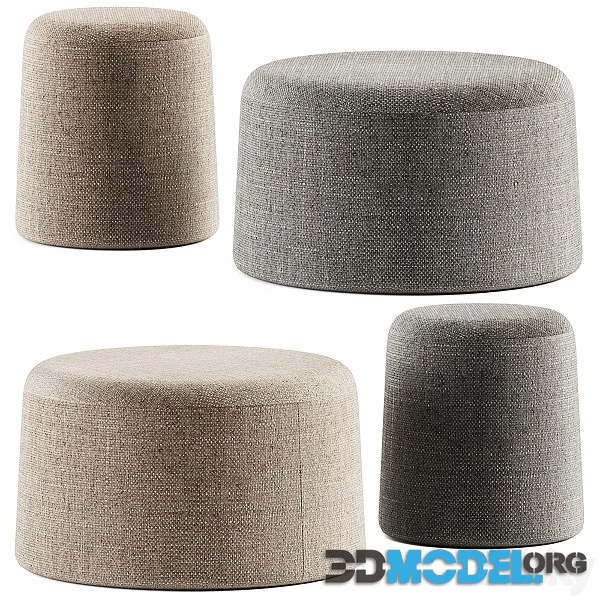 FUNGO Upholstered Pouf by Grado Design