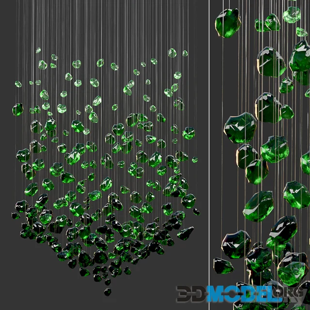 Green Gemstone Chandelier