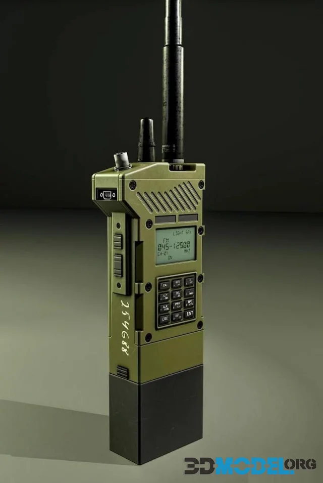 3D Model – Military Radio (PBR)