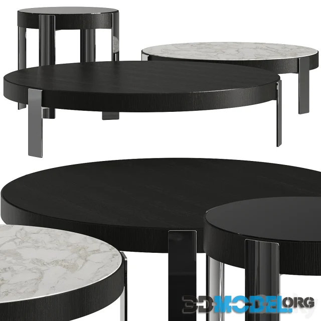 3D Model – Minotti Mattia Round Coffee Tables