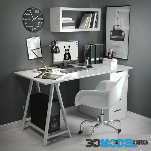 3D Model – Nordic Desk Chair