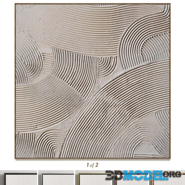 Plaster Two Square Photo Frames T 108