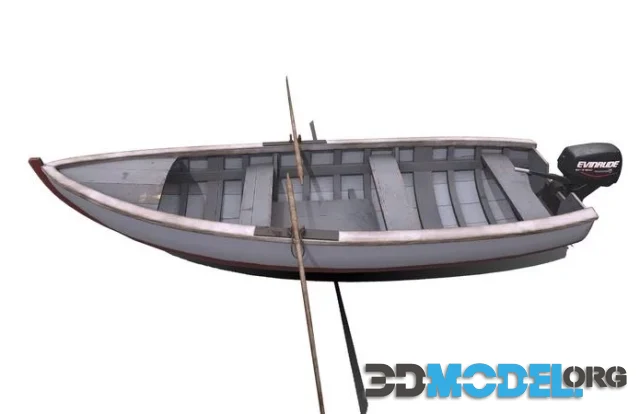 Wooden boat (PBR)
