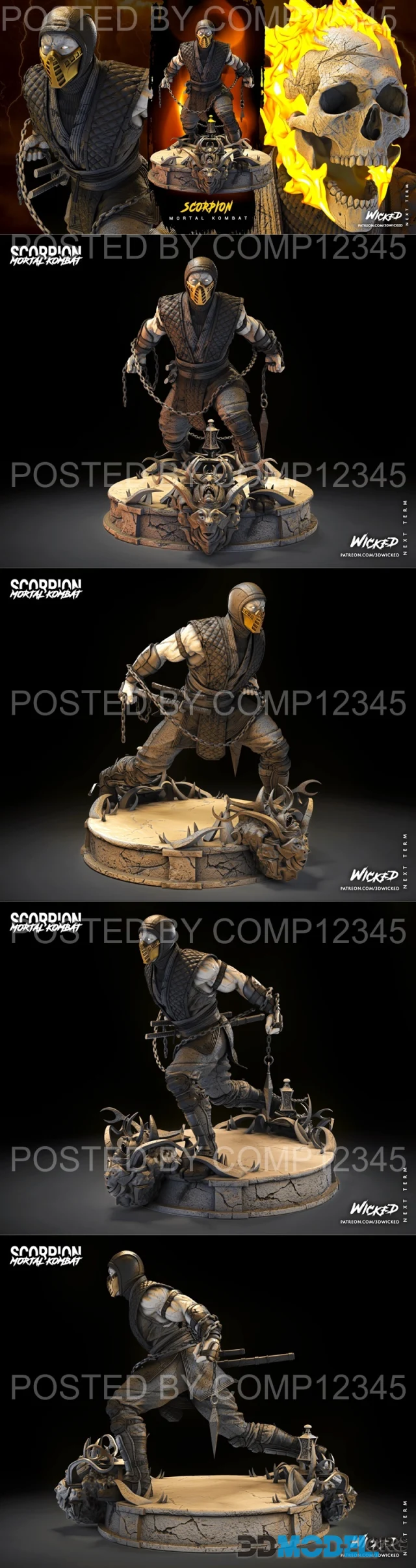 WICKED - Scorpion Sculpture – Printable