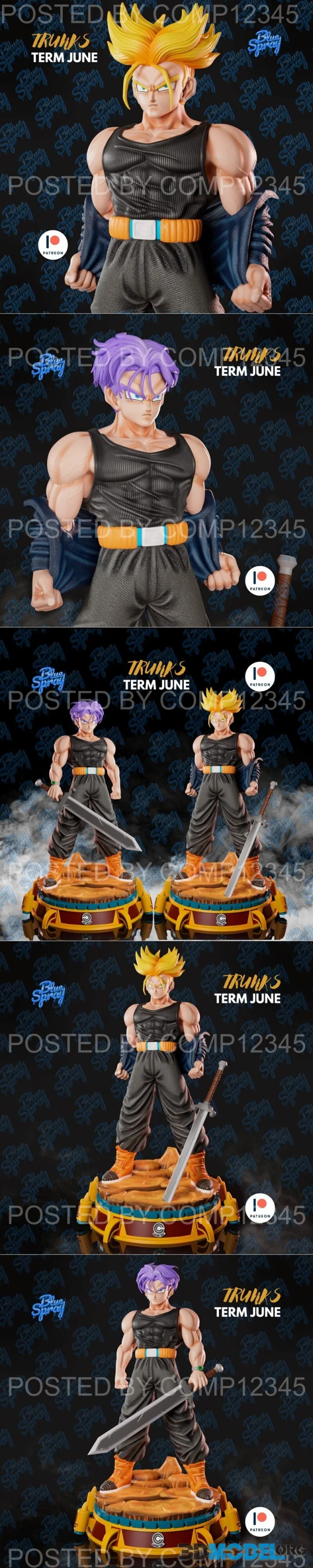 Trunks Sculpture Dragon Ball Z – Printable