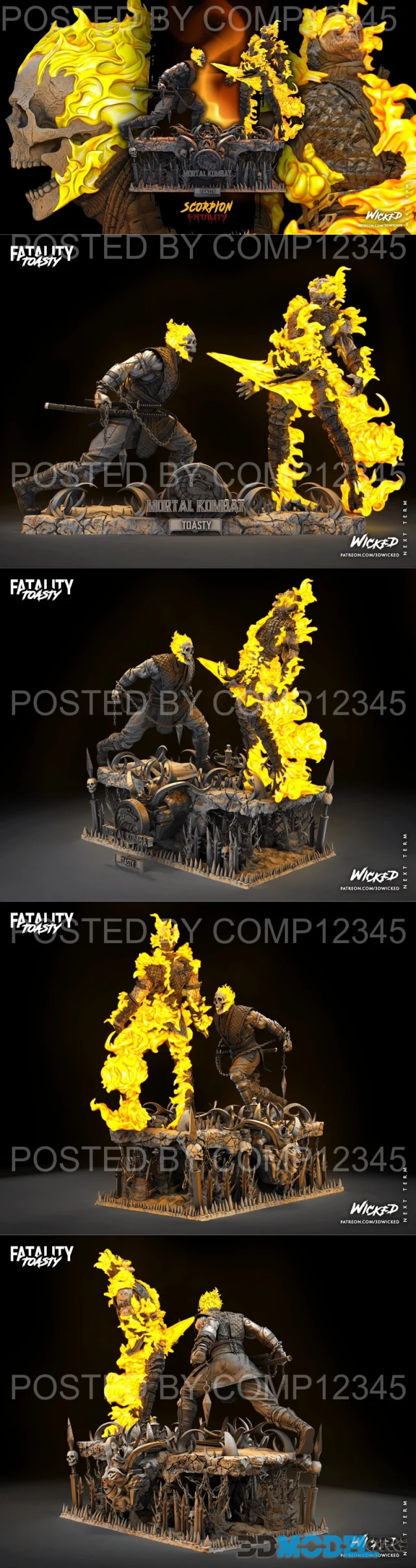 WICKED - MK Diorama Base Toasty – Printable
