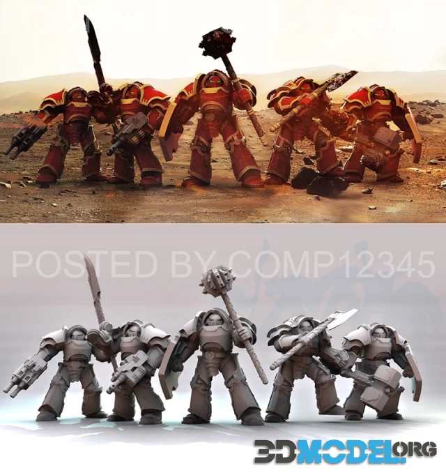 Terran Warhosts - Heavy Paragon Armour – Printable