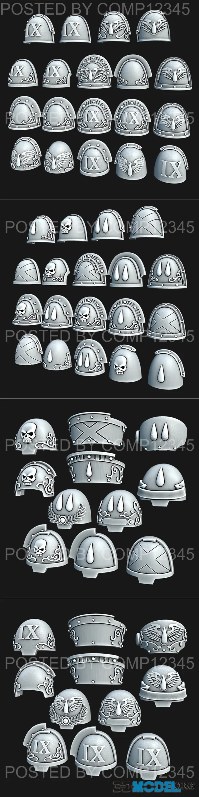 BA Company Pads and Shoulderpads – Printable