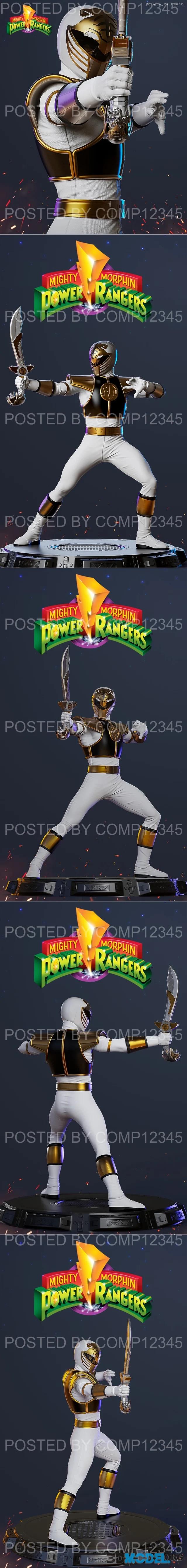 White Ranger Mighty Morphin Power – Printable