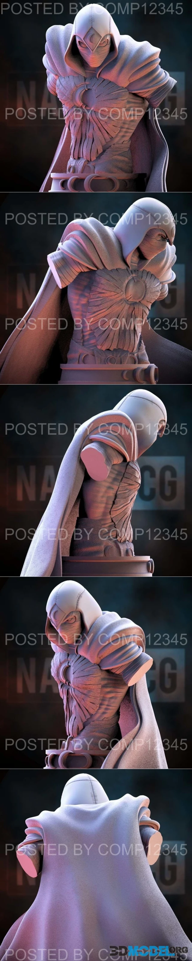 Fan Art Moon Knight Bust – Printable
