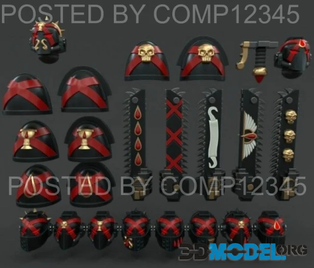 BA DC Torso and Heads and Weapons – Printable