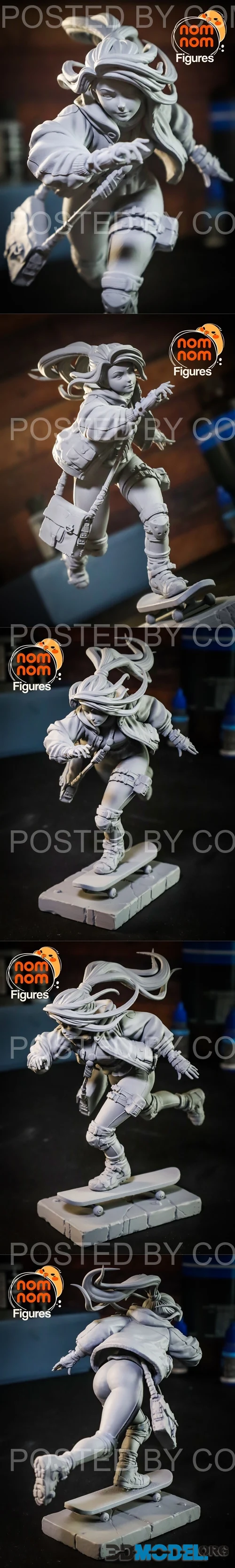 Nomnom Figures - Slink the Skatergirl – Printable