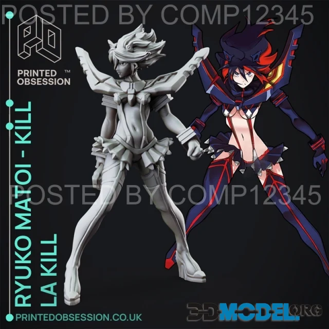 D Model Kill La Kill Satsuki And Ryuko Printable