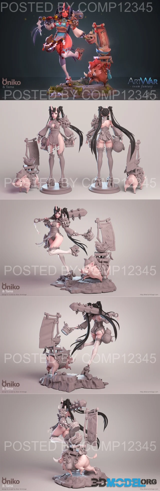Oniko and Tama – Printable