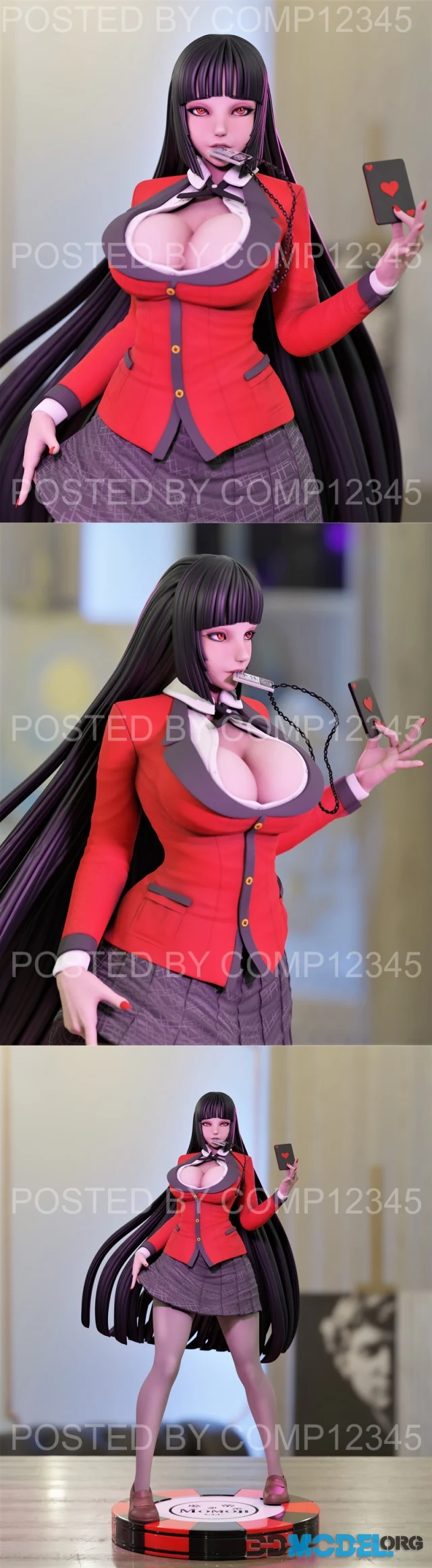 Yumeko Jabami - Kakegurui 2 versions - Momoji – Printable