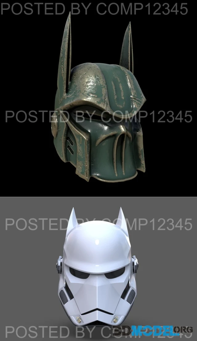 Warhammer Batman Helmet and Bat Trooper Helmet – Printable