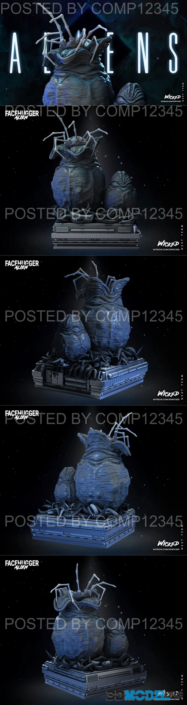 WICKED - Facehugger Statue – Printable